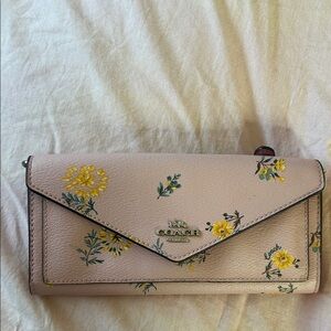 Coach Pink Floral wallet
